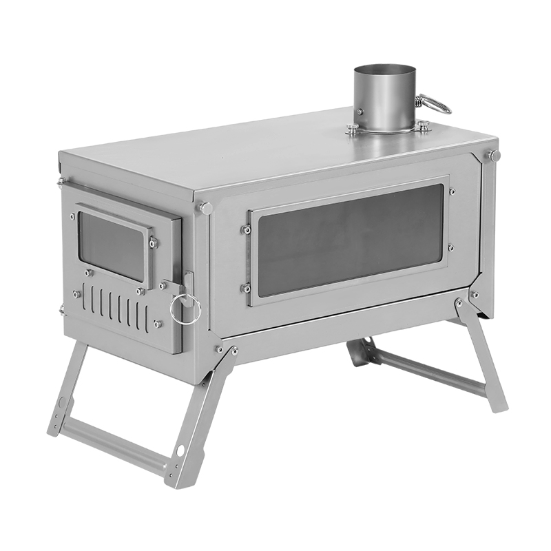 Titanium Folding Wood Stove Tent - Titanium Outdoor Camping Tent Stove Portable