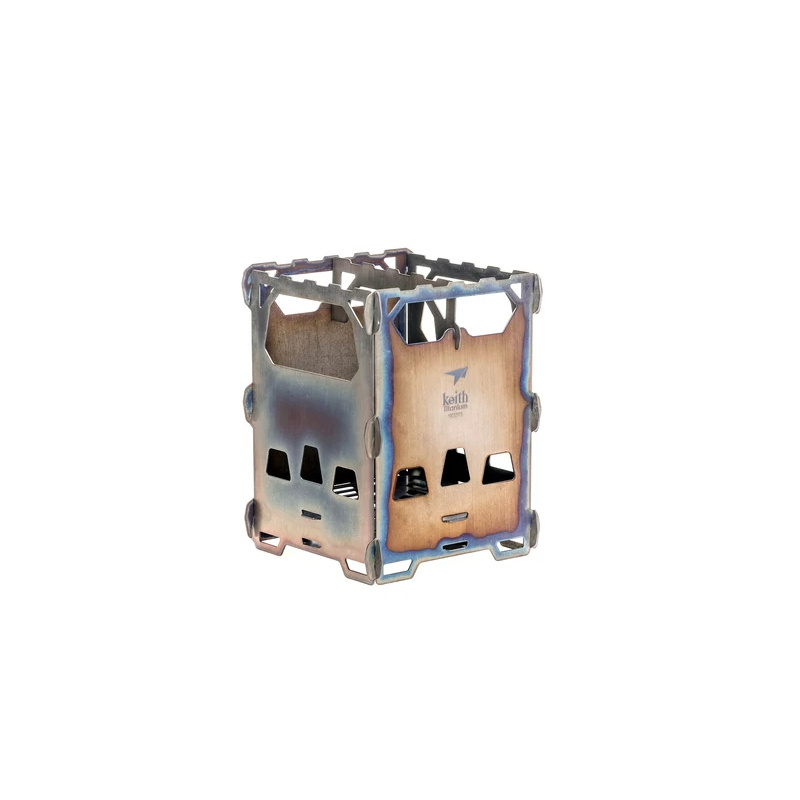 Ultralight Titanium Wood Stove Backpack - Keith Titanium Alloy Backpacking Wood Stove