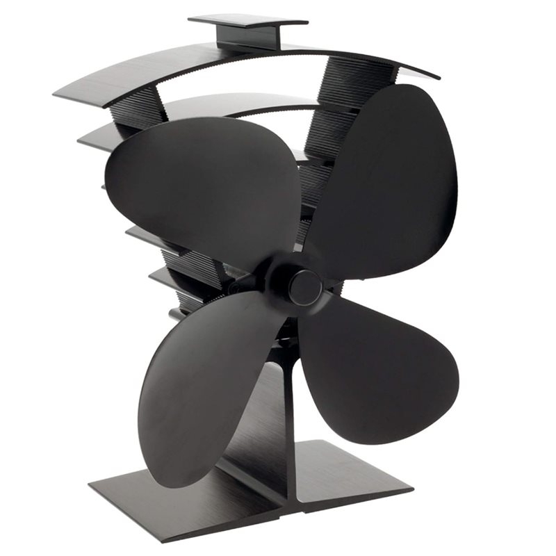 Stove Fan Heat Powered 4 Blade - BestSEO Wood Stove Fan Wood Stove
