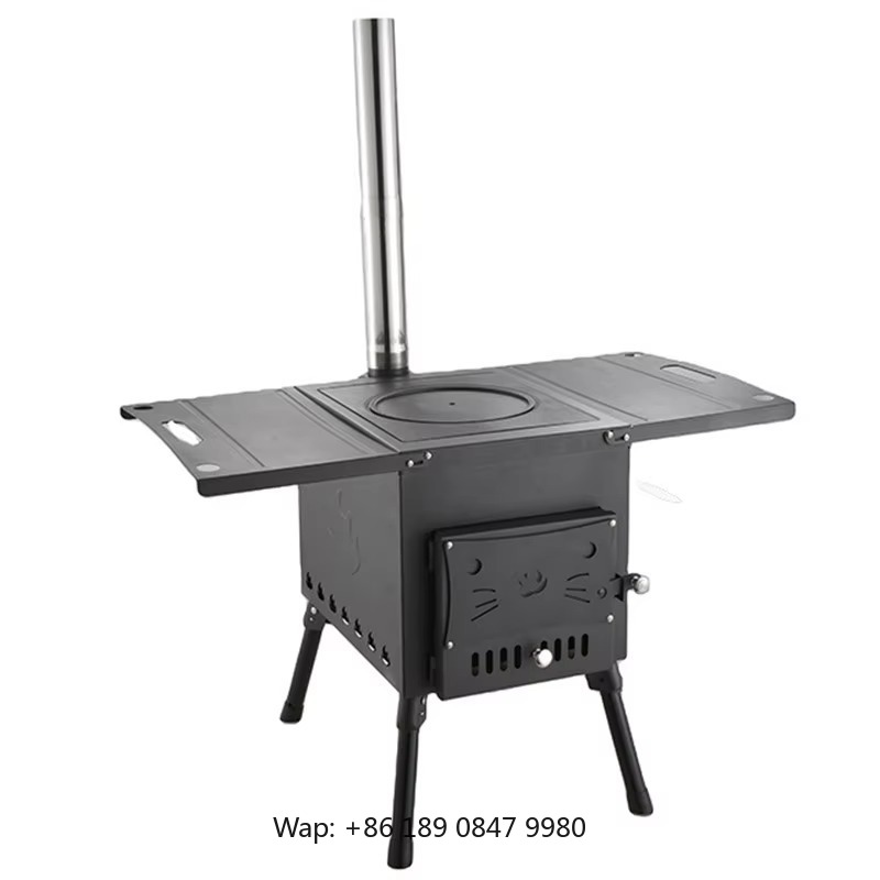 Hot Tent Wood Stove With Chimney Pipe - 【Hot】Wood Burning Camp with Chimney Pipes