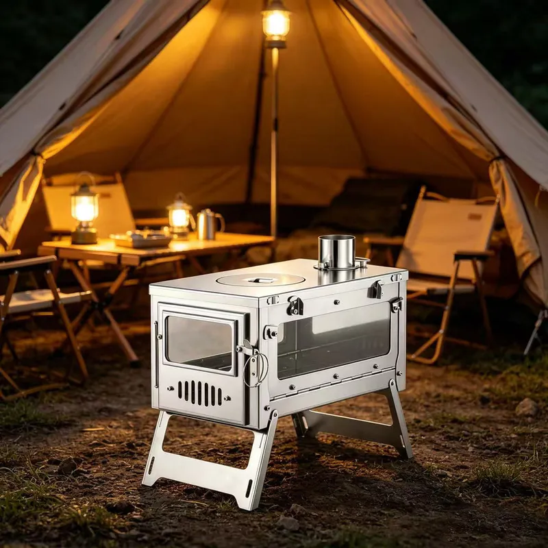 For Titanium Alloy Folding Fur - đánh giá và giá Titanium Folding Wood Stove Tent