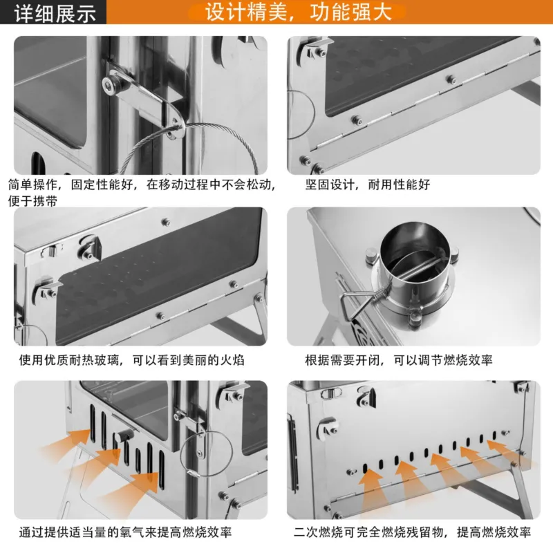 For Titanium Alloy Folding Fur - đánh giá và giá Titanium Folding Wood Stove Tent