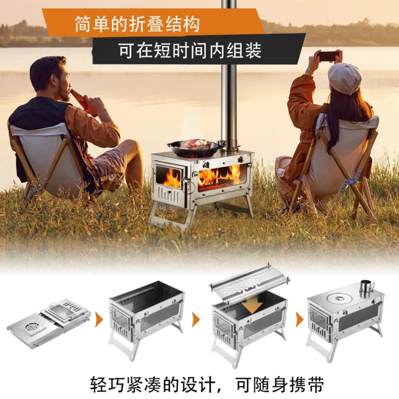 For Titanium Alloy Folding Fur - đánh giá và giá Titanium Folding Wood Stove Tent