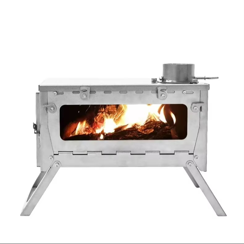 Portable Outdoor Wood Burning  - đánh giá và giá Hot Tent Wood Stove With Chimney Pipe