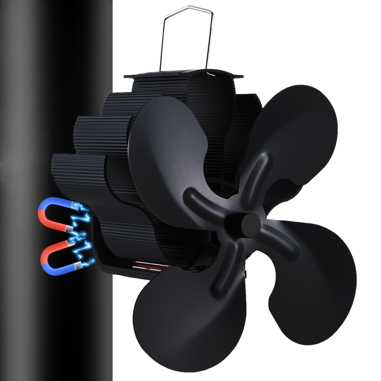 Magnetic Log Burner Fan 4 Blad - đánh giá và giá Stove Fan Heat Powered 4 Blade