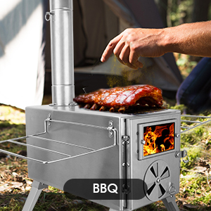 Camping wood stove stainless s - đánh giá và giá Hot Tent Wood Stove With Chimney Pipe