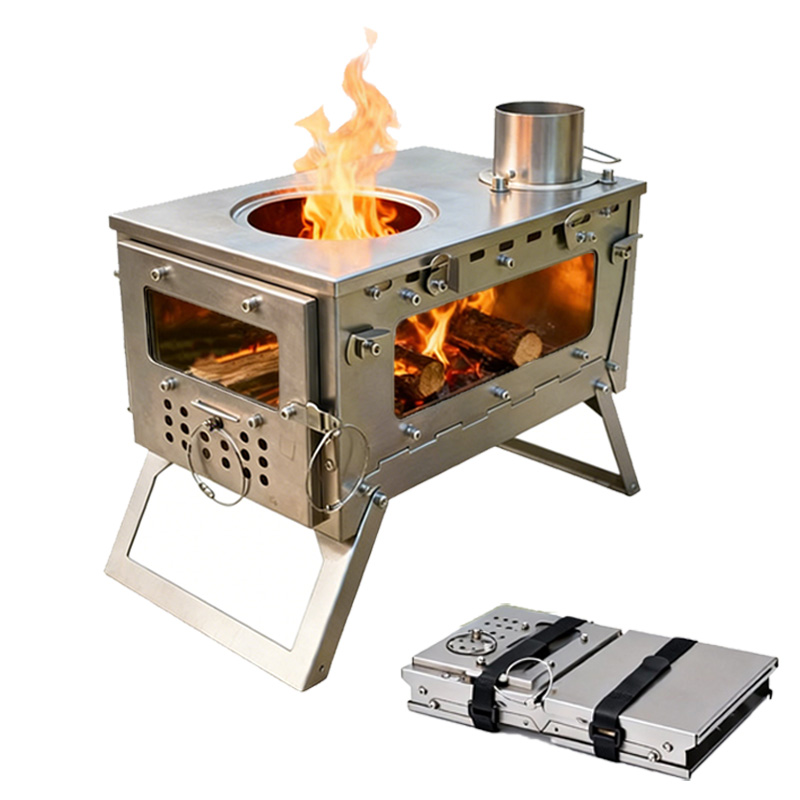 DANCHEL S2 Pro Camping Hot Ten - đánh giá và giá Hot Tent Wood Stove With Chimney Pipe