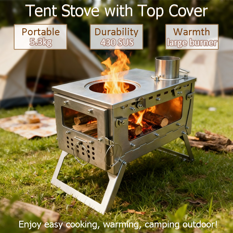 DANCHEL S2 Pro Camping Hot Ten - đánh giá và giá Hot Tent Wood Stove With Chimney Pipe