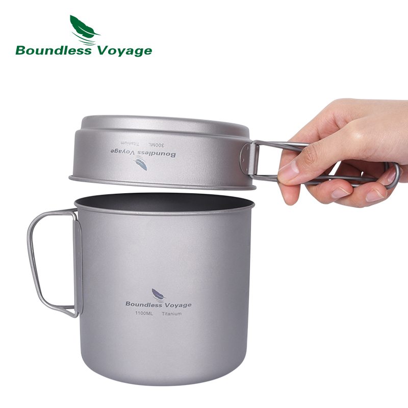 VÔ BIÊN Chuyến Đi Cắm Trại Tit - đánh giá và giá Titanium Cooking Pot Pan Mess Kit