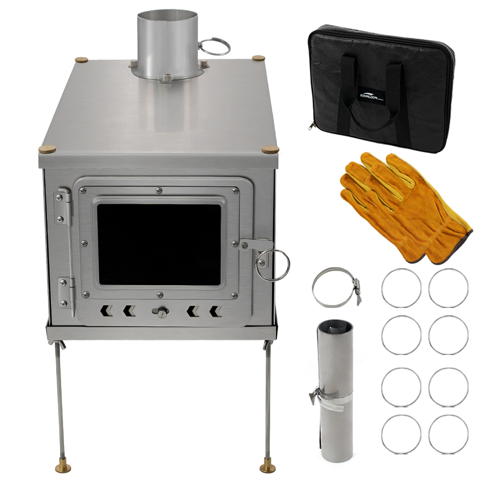 Foldable titanium wood-burning - đánh giá và giá Titanium Folding Wood Stove Tent