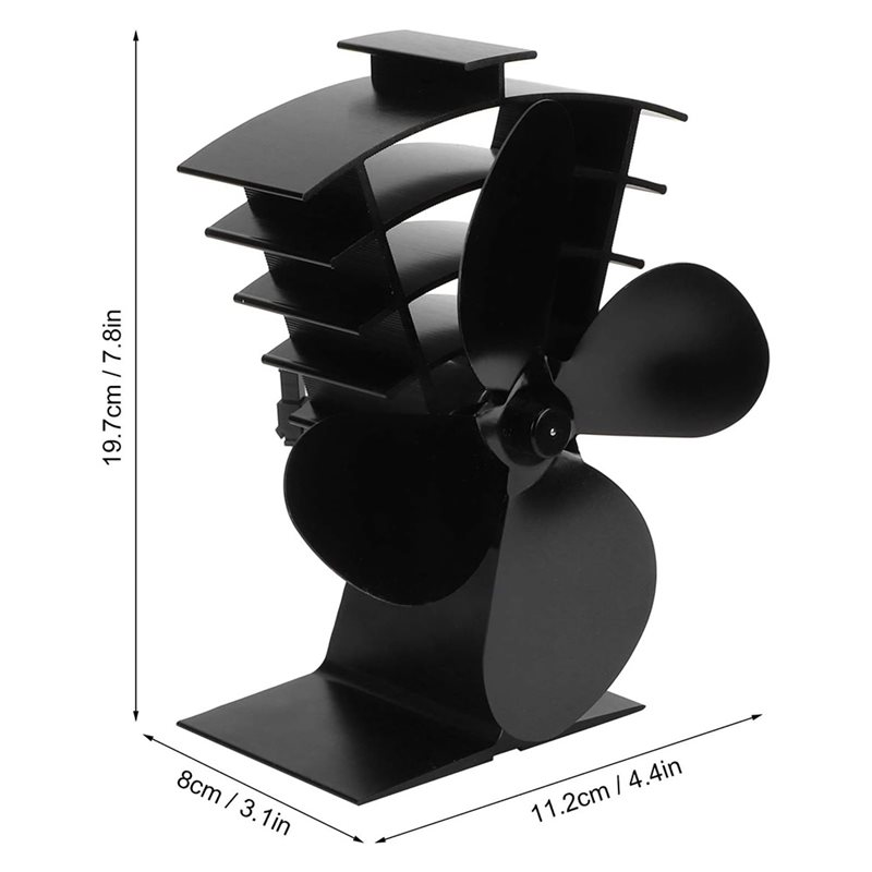 High Temperature Wood Stove Fa - đánh giá và giá Stove Fan Heat Powered 4 Blade