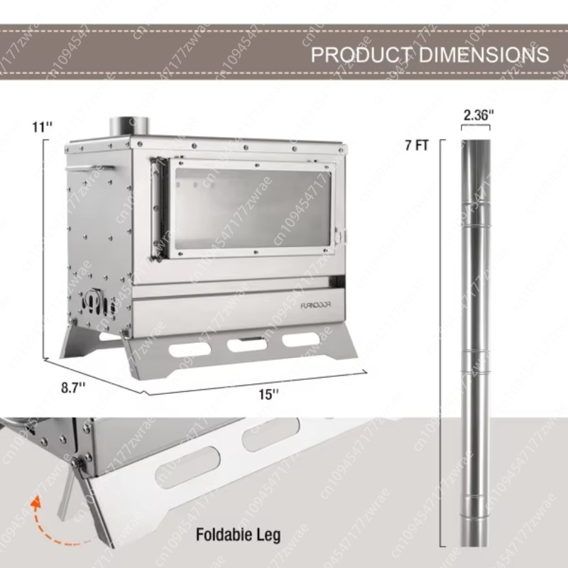 Portable Folding Tent Wood Sto - đánh giá và giá Hot Tent Wood Stove With Chimney Pipe