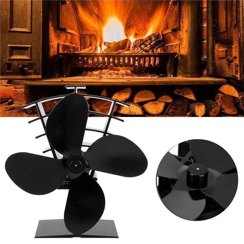 IALJ-High Temperature Wood Sto - đánh giá và giá Stove Fan Heat Powered 4 Blade