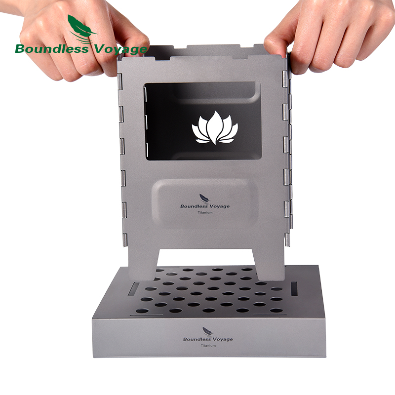 Boundless Voyage Titanium Stov - đánh giá và giá Titanium Folding Wood Stove Tent