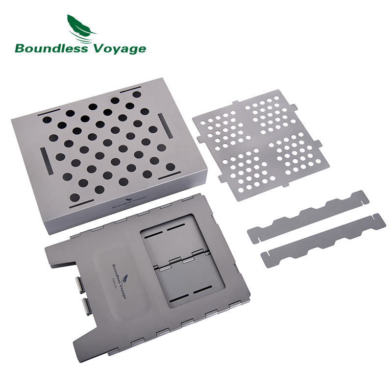 Boundless Voyage Titanium Stov - đánh giá và giá Titanium Folding Wood Stove Tent