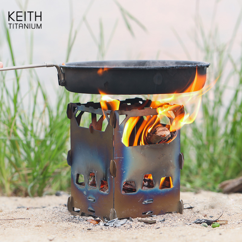 KEITH Pure Titanium Mini Wood  - đánh giá và giá Ultralight Titanium Wood Stove Backpack