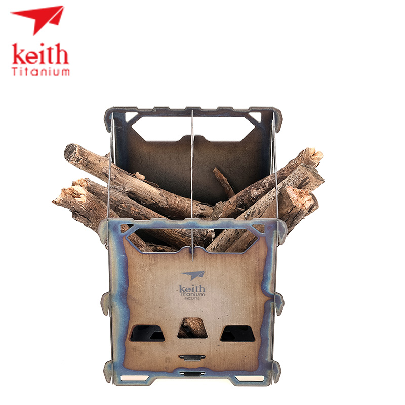 KEITH Pure Titanium Mini Wood  - đánh giá và giá Ultralight Titanium Wood Stove Backpack