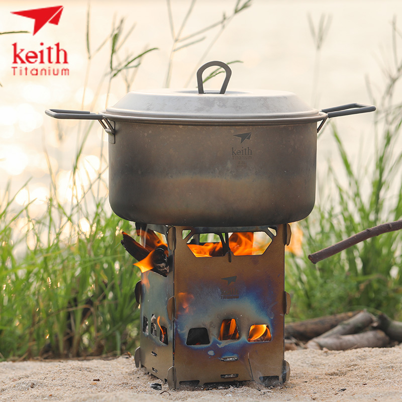 KEITH Pure Titanium Mini Wood  - đánh giá và giá Ultralight Titanium Wood Stove Backpack