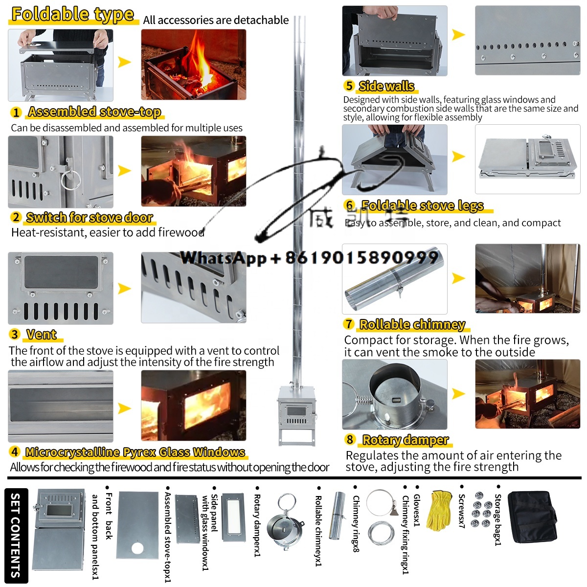 Ultralight Titanium Wood Stove - đánh giá và giá Ultralight Titanium Wood Stove Backpack