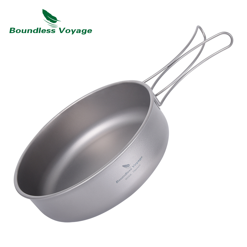 Boundless Voyage Camping Cooki - đánh giá và giá Titanium Cooking Pot Pan Mess Kit