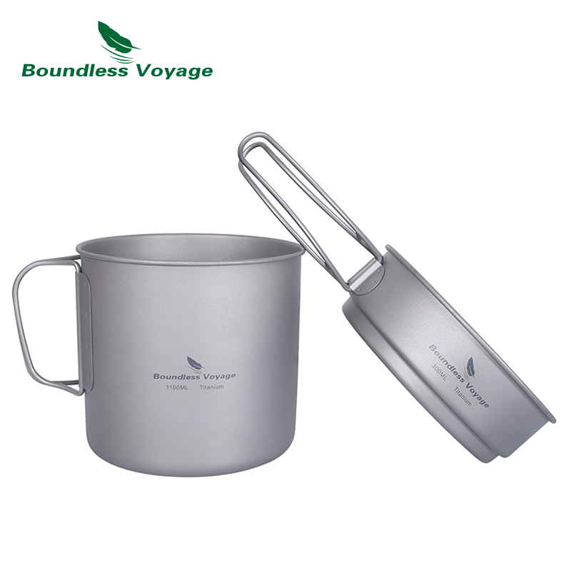 Boundless Voyage Camping Cooki - đánh giá và giá Titanium Cooking Pot Pan Mess Kit