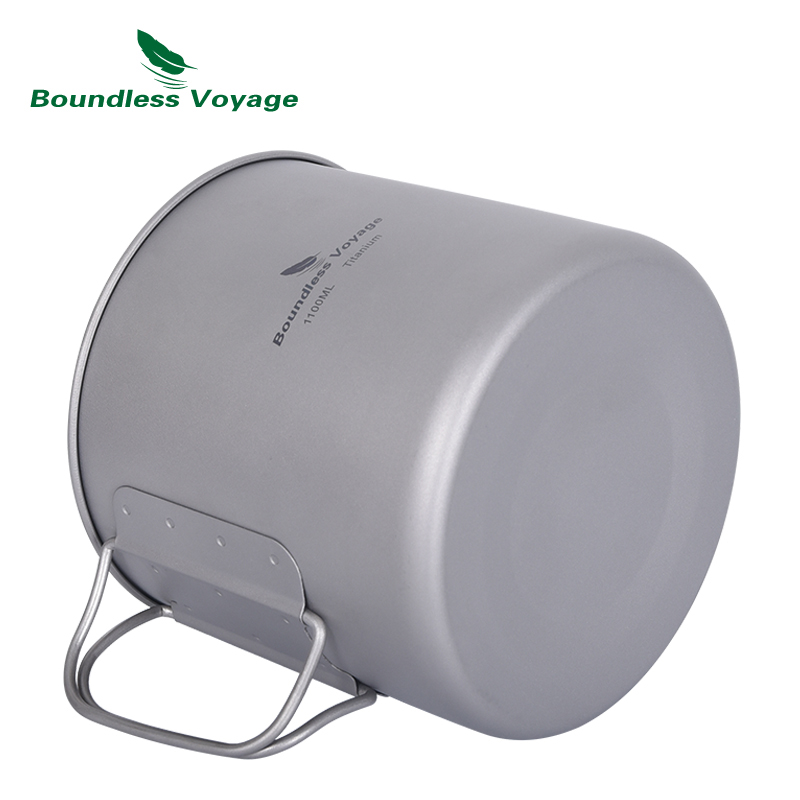 Boundless Voyage Camping Cooki - đánh giá và giá Titanium Cooking Pot Pan Mess Kit