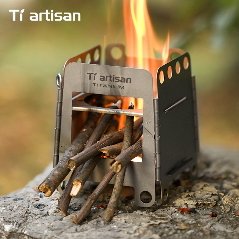 Tiartisan Titanium Multi-fuel  - đánh giá và giá Ultralight Titanium Wood Stove Backpack