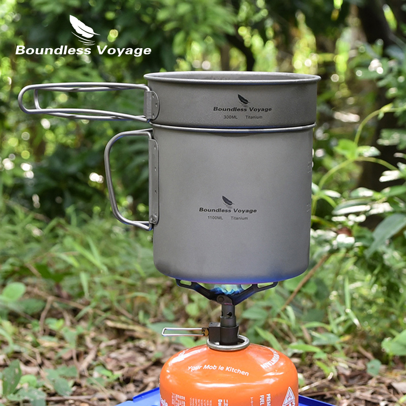 Titanium Camping Cooking Set w - đánh giá và giá Titanium Cooking Pot Pan Mess Kit