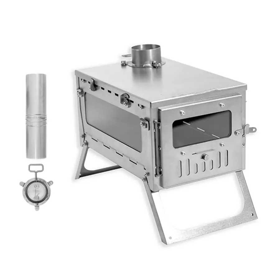 Camping Kitchen Quick Assembly - đánh giá và giá Titanium Folding Wood Stove Tent