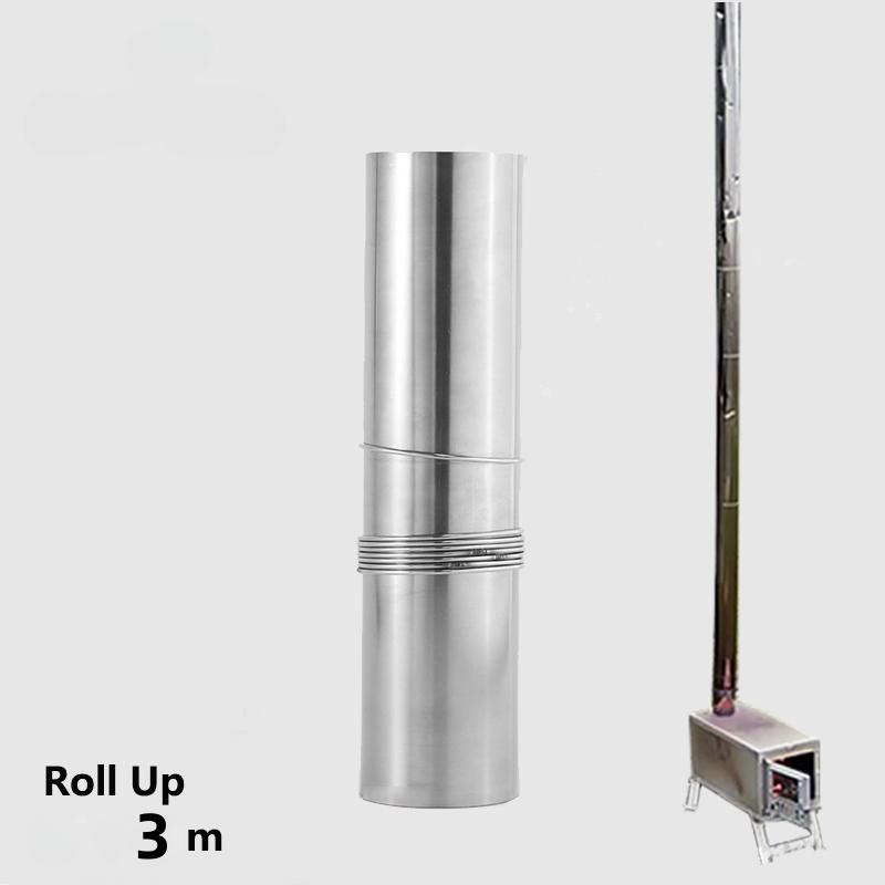 Hand‑Rolled Titanium Chimney P - đánh giá và giá Hot Tent Wood Stove With Chimney Pipe