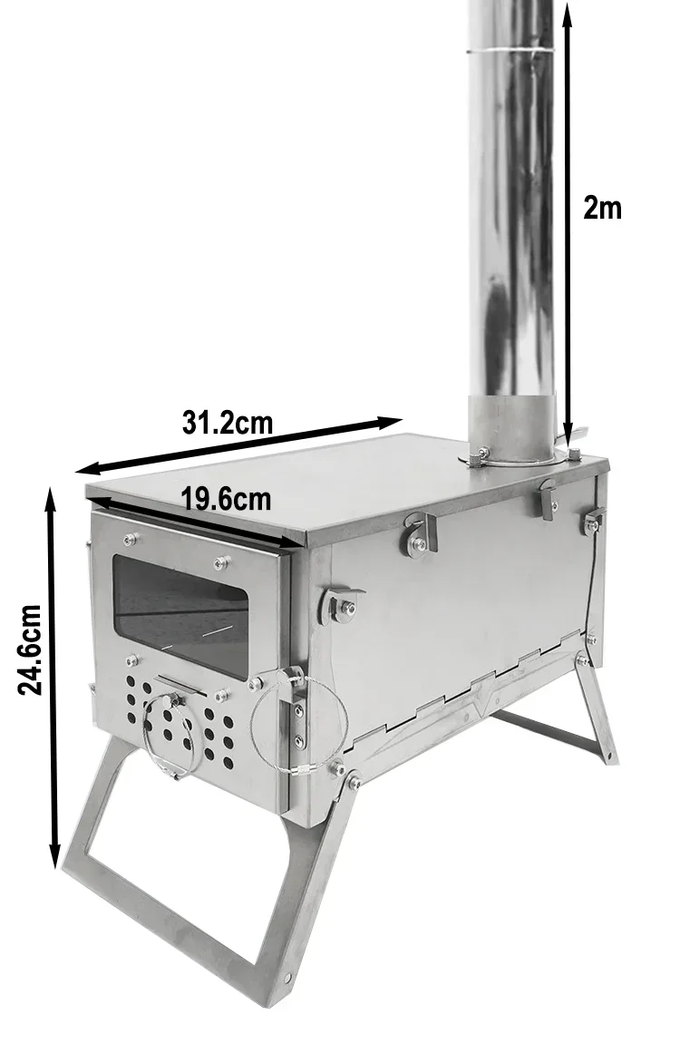 Titanium Wood Burning Stove Po - đánh giá và giá Titanium Folding Wood Stove Tent