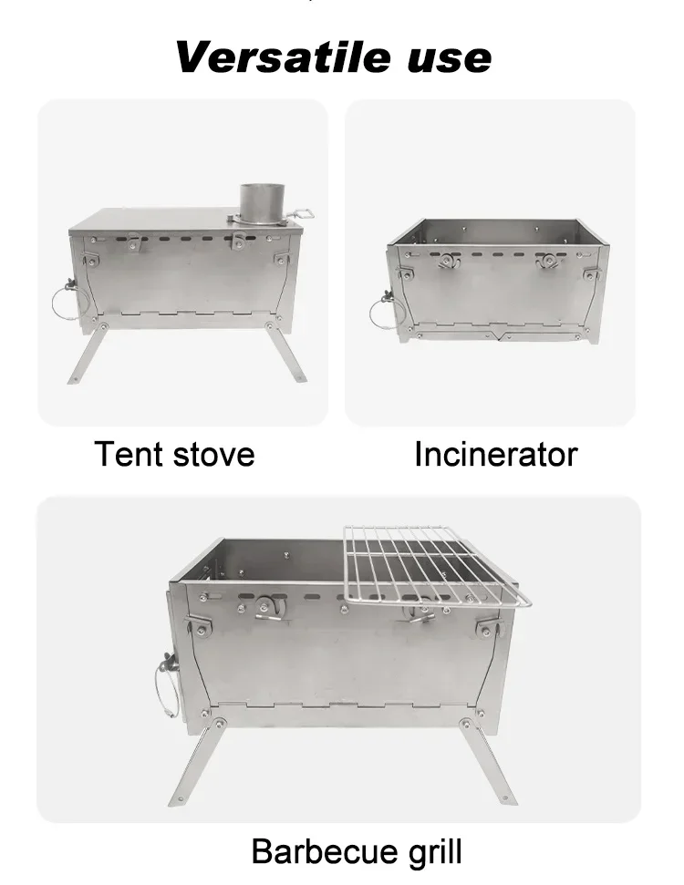 Titanium Wood Burning Stove Po - đánh giá và giá Titanium Folding Wood Stove Tent