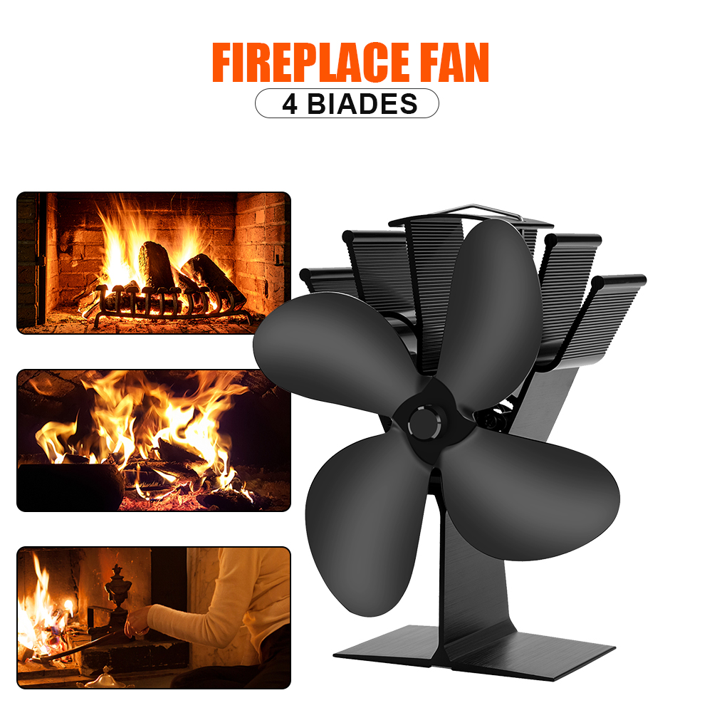 4-Blade Heat Powered Stove Fan - đánh giá và giá Stove Fan Heat Powered 4 Blade