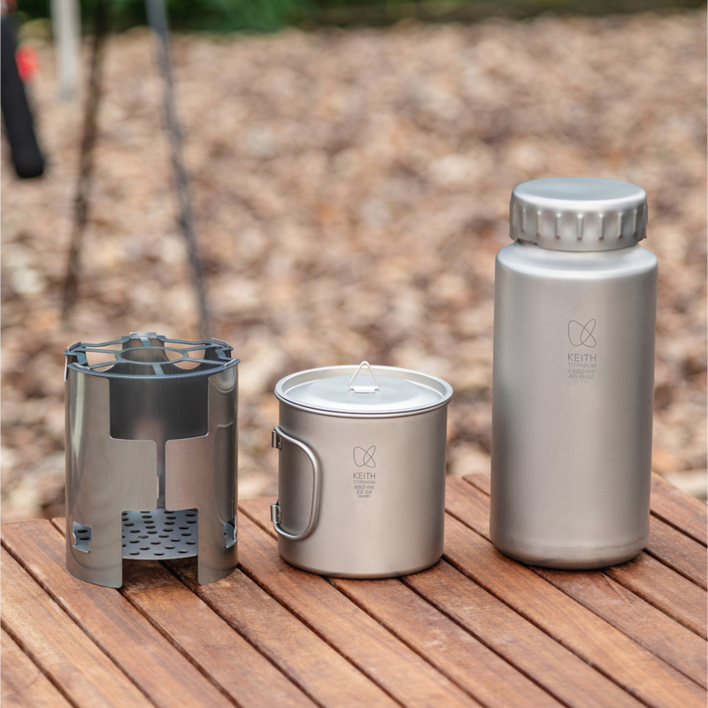 KEITH Ultralight Pure Titanium - đánh giá và giá Ultralight Titanium Wood Stove Backpack
