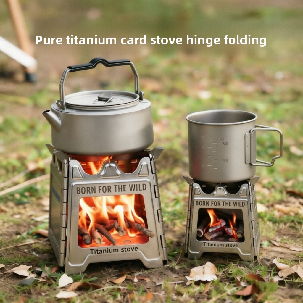 TiForge Compact Folding Titani - đánh giá và giá Titanium Folding Wood Stove Tent