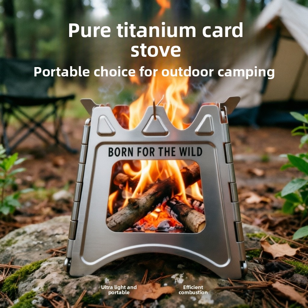 TiForge Compact Folding Titani - đánh giá và giá Titanium Folding Wood Stove Tent