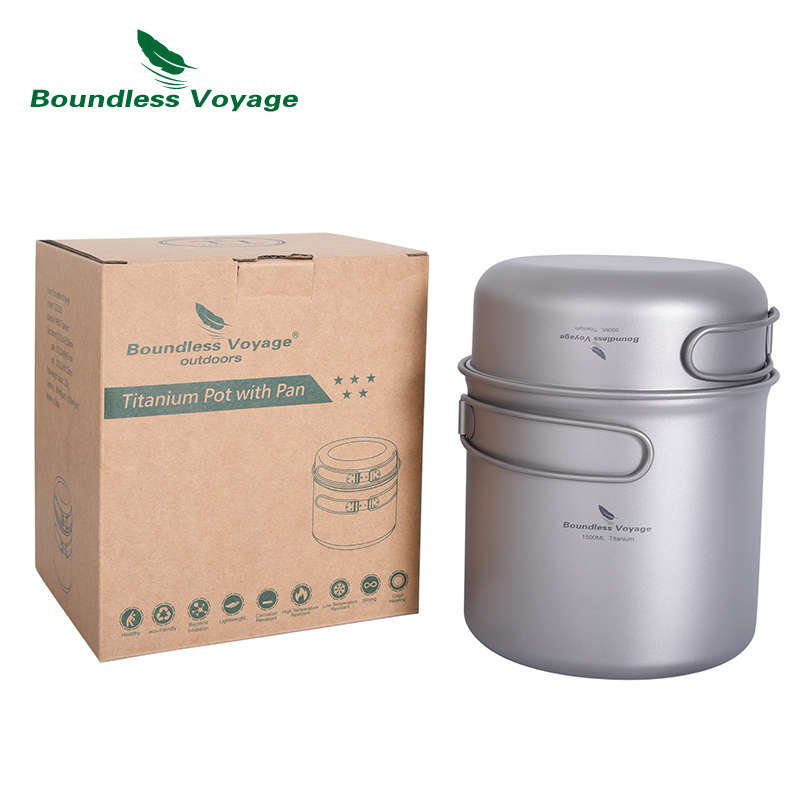 VÔ BIÊN Chuyến Đi Cắm Trại Tit - đánh giá và giá Titanium Cooking Pot Pan Mess Kit