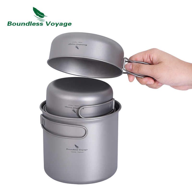 VÔ BIÊN Chuyến Đi Cắm Trại Tit - đánh giá và giá Titanium Cooking Pot Pan Mess Kit