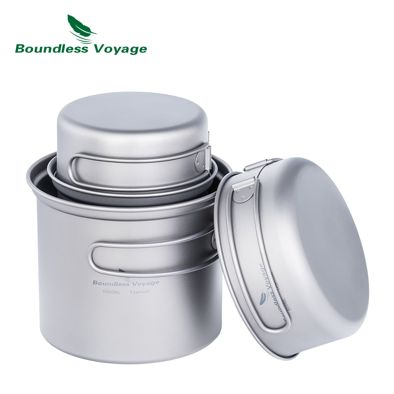 VÔ BIÊN Chuyến Đi Cắm Trại Tit - đánh giá và giá Titanium Cooking Pot Pan Mess Kit