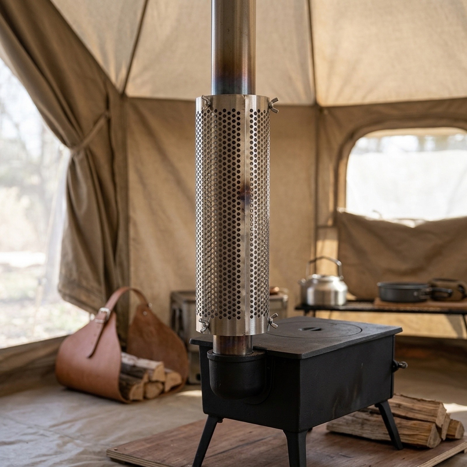 Stainless Steel Camping Tent S - đánh giá và giá Hot Tent Wood Stove With Chimney Pipe