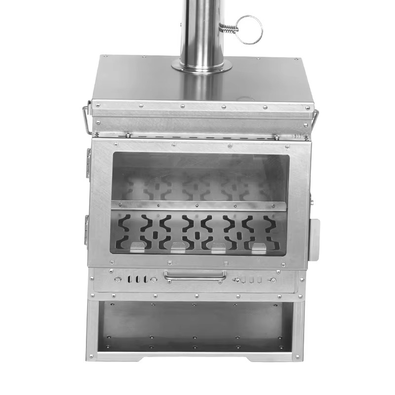 2026 Outdoor Camping Titanium/ - đánh giá và giá Titanium Wood Stove Glass Window