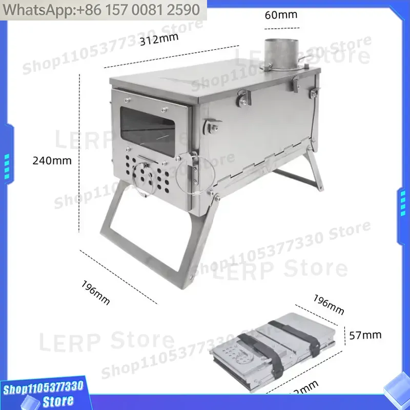 Stainless Steel Wood Burning S - đánh giá và giá Hot Tent Wood Stove With Chimney Pipe