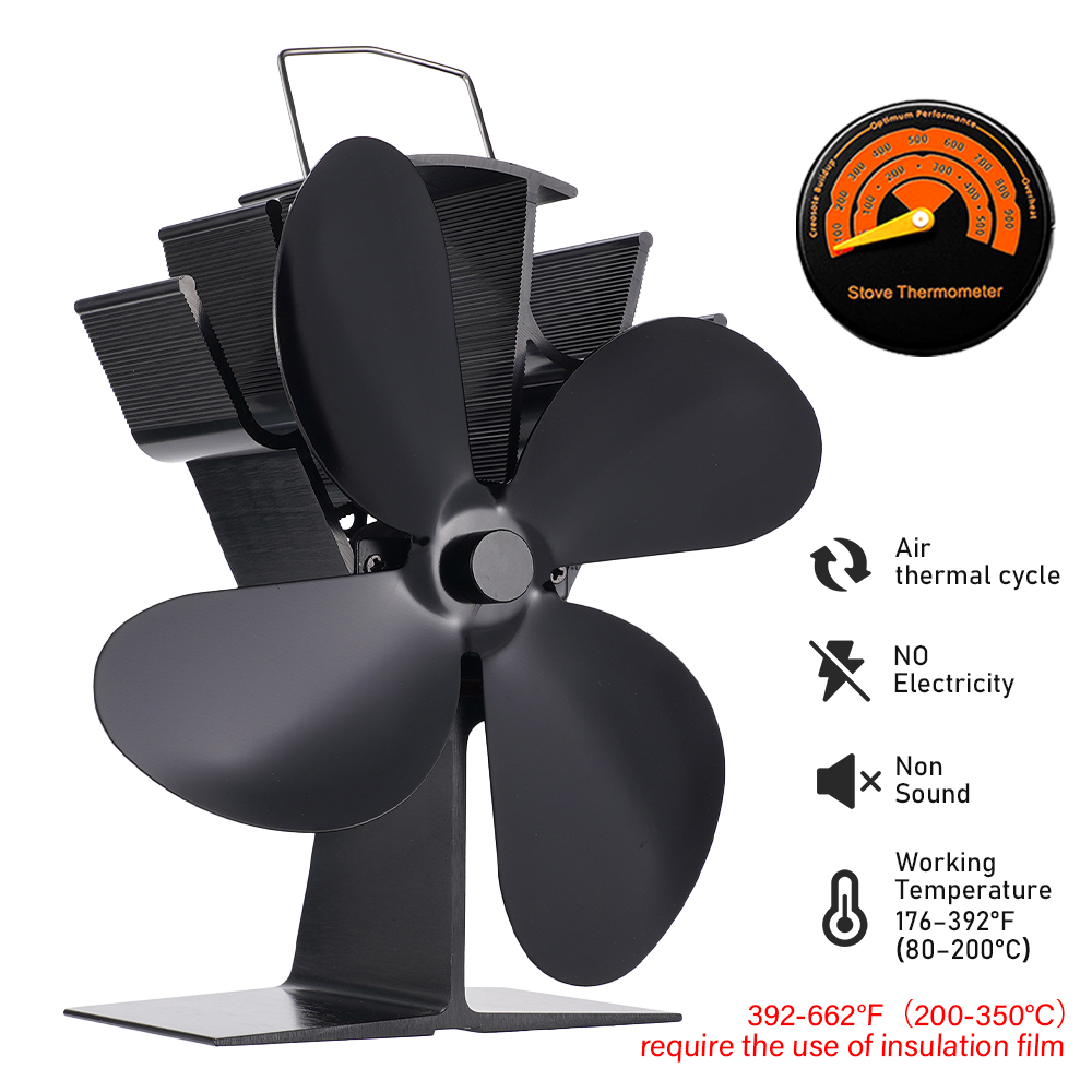 4 Blade Heat Powered Stove Fan - đánh giá và giá Stove Fan Heat Powered 4 Blade