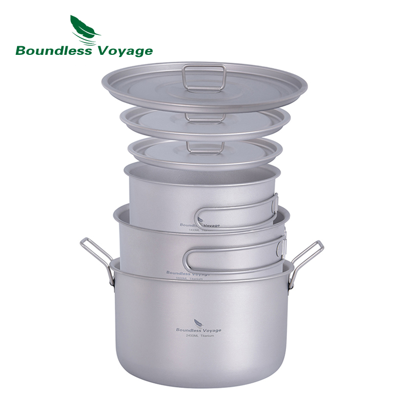 VÔ BIÊN Chuyến Hải Hành Titan  - đánh giá và giá Titanium Cooking Pot Pan Mess Kit